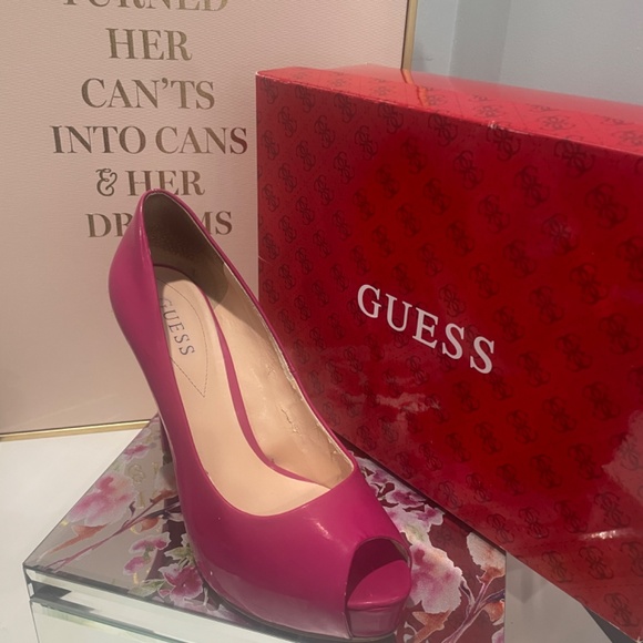 Pink Platform Peep Pump | Guess - Picture 4 of 9